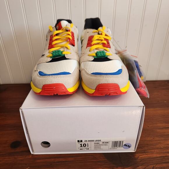 Adidas Men's Size 10.5‎ ZX 8000 x Lego A-ZX Series 2020 FZ3482 NIB - Picture 11 of 11